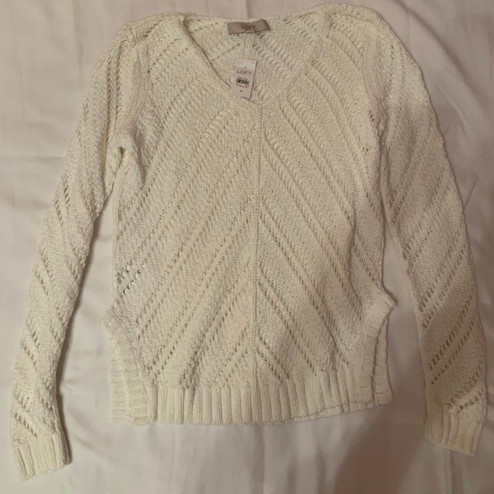 Knit Woven Sweater